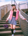 Ironmouse Varsity Jacket Pink