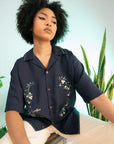 Year of the Snake Button Down Navy