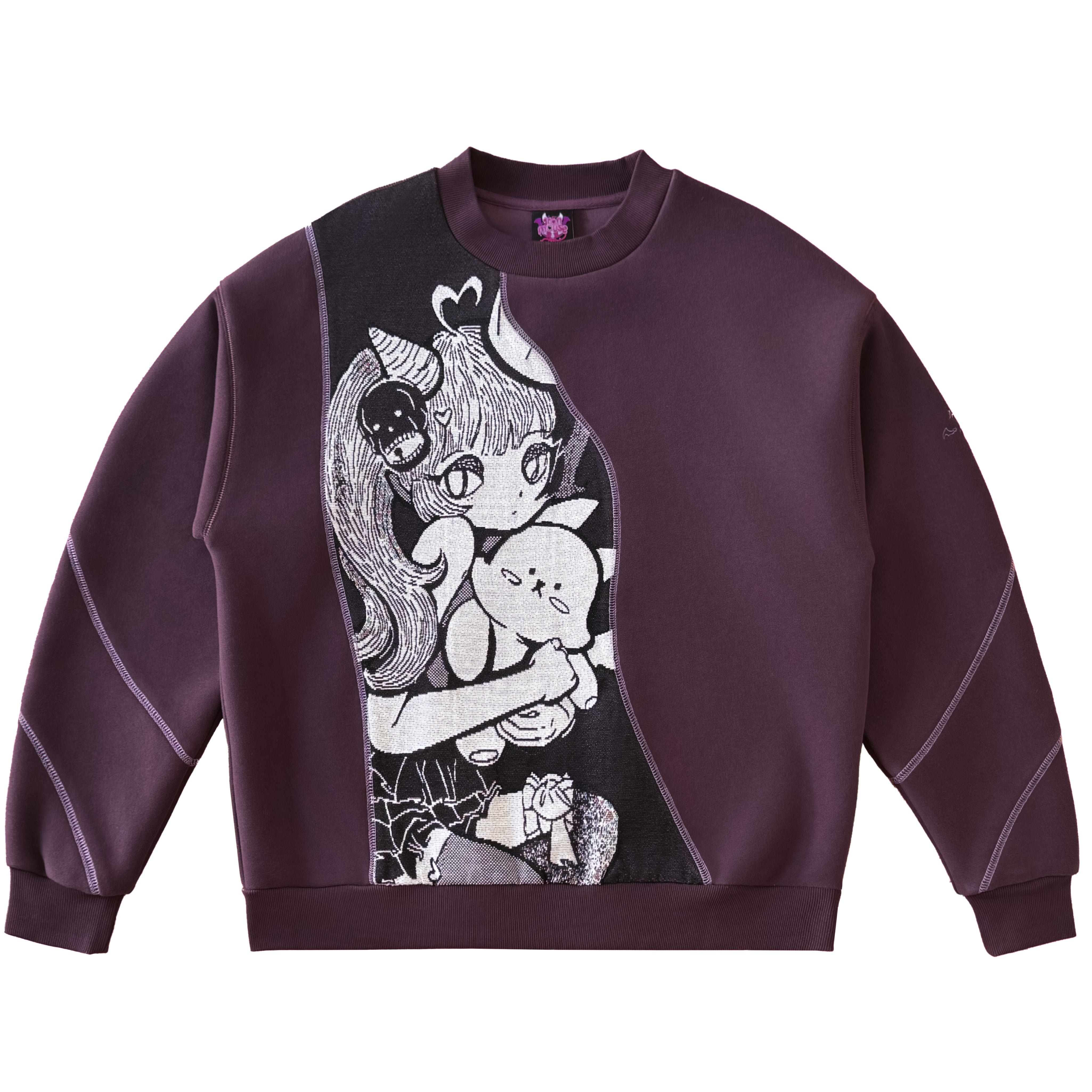 Ironmouse Woven Royal Plum Sweater – Apari