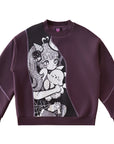 Ironmouse Woven Royal Plum Sweater