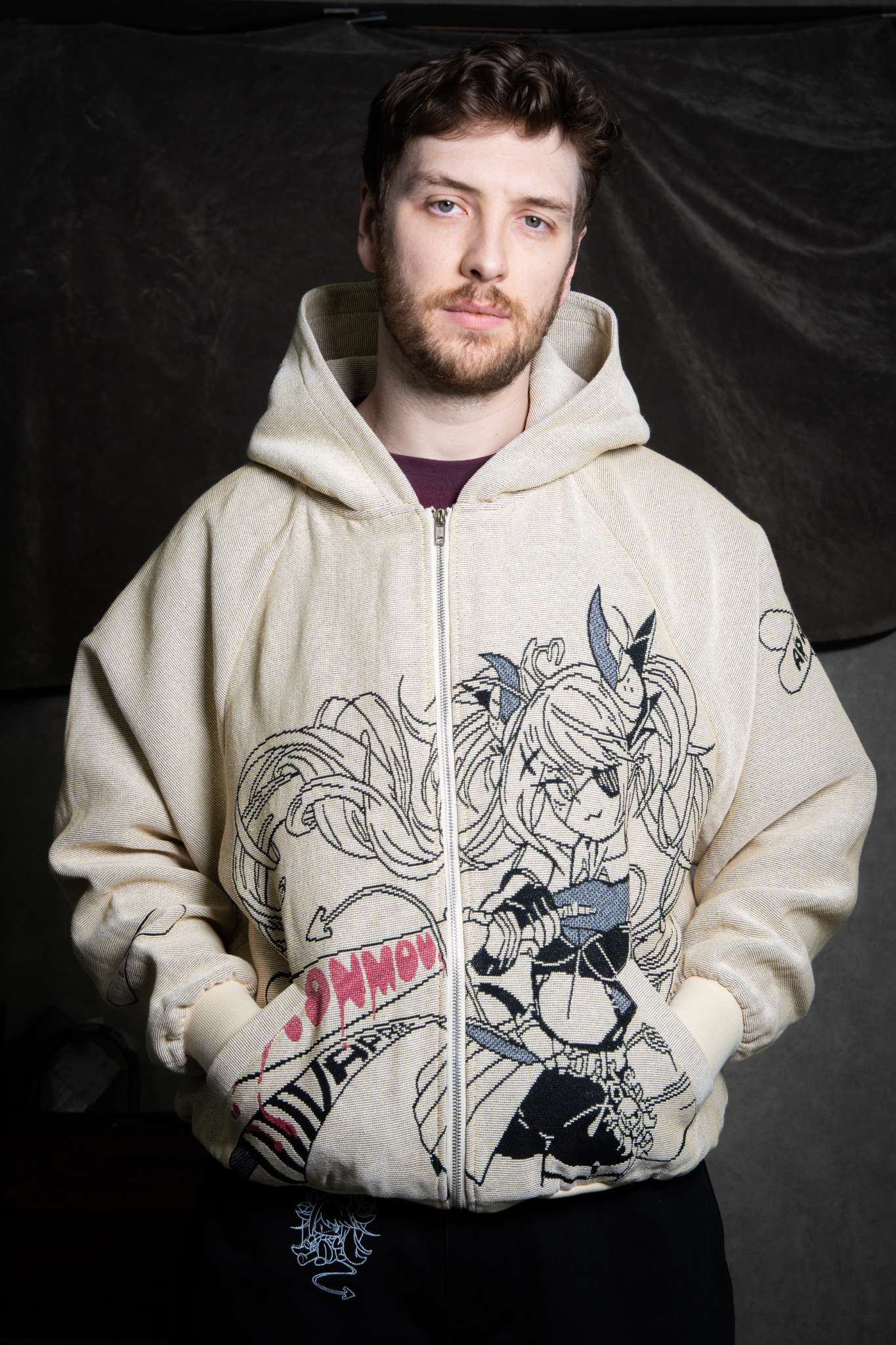 Bat Baddie Woven Zip Hoodie – Apari