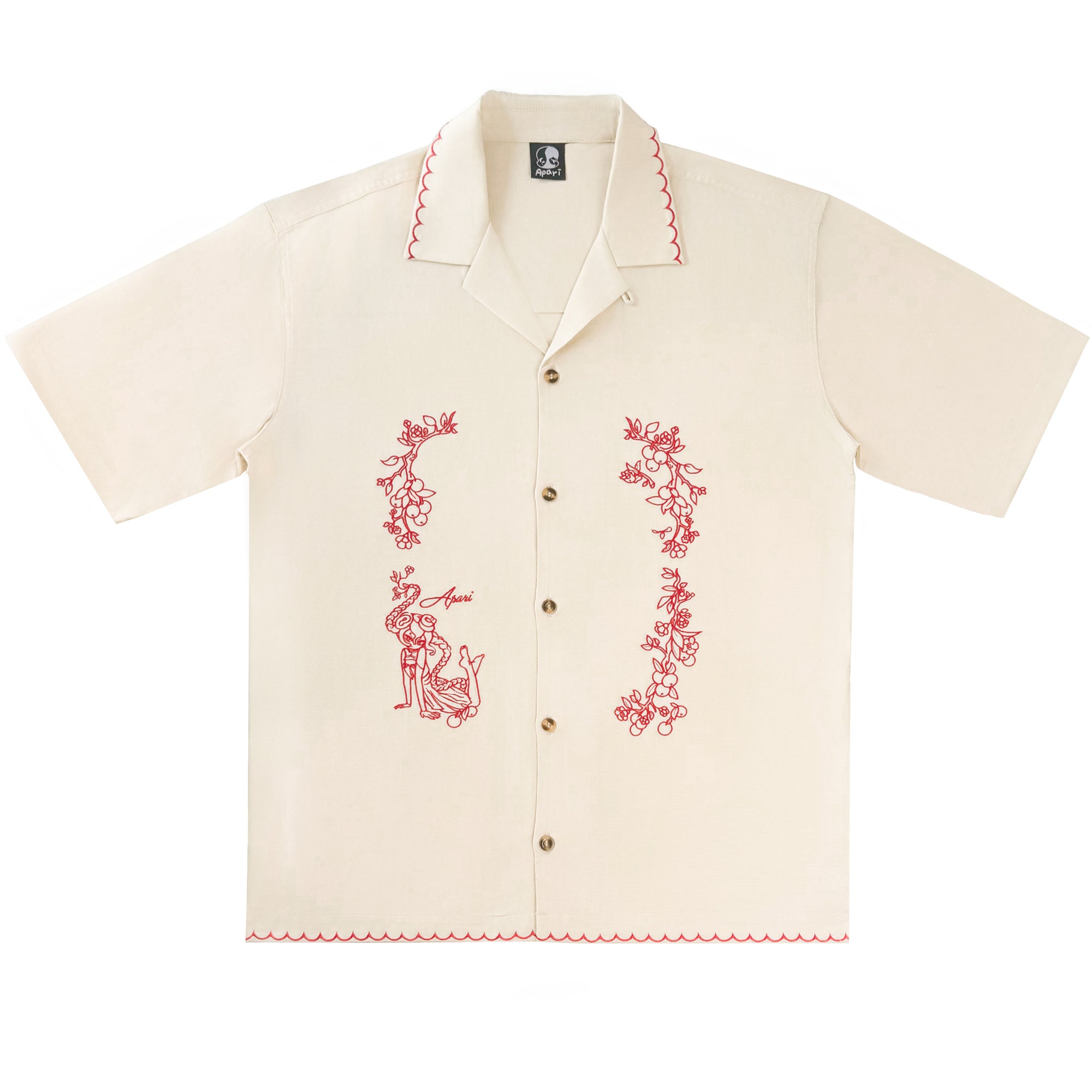Year of the Snake Button Down Cream