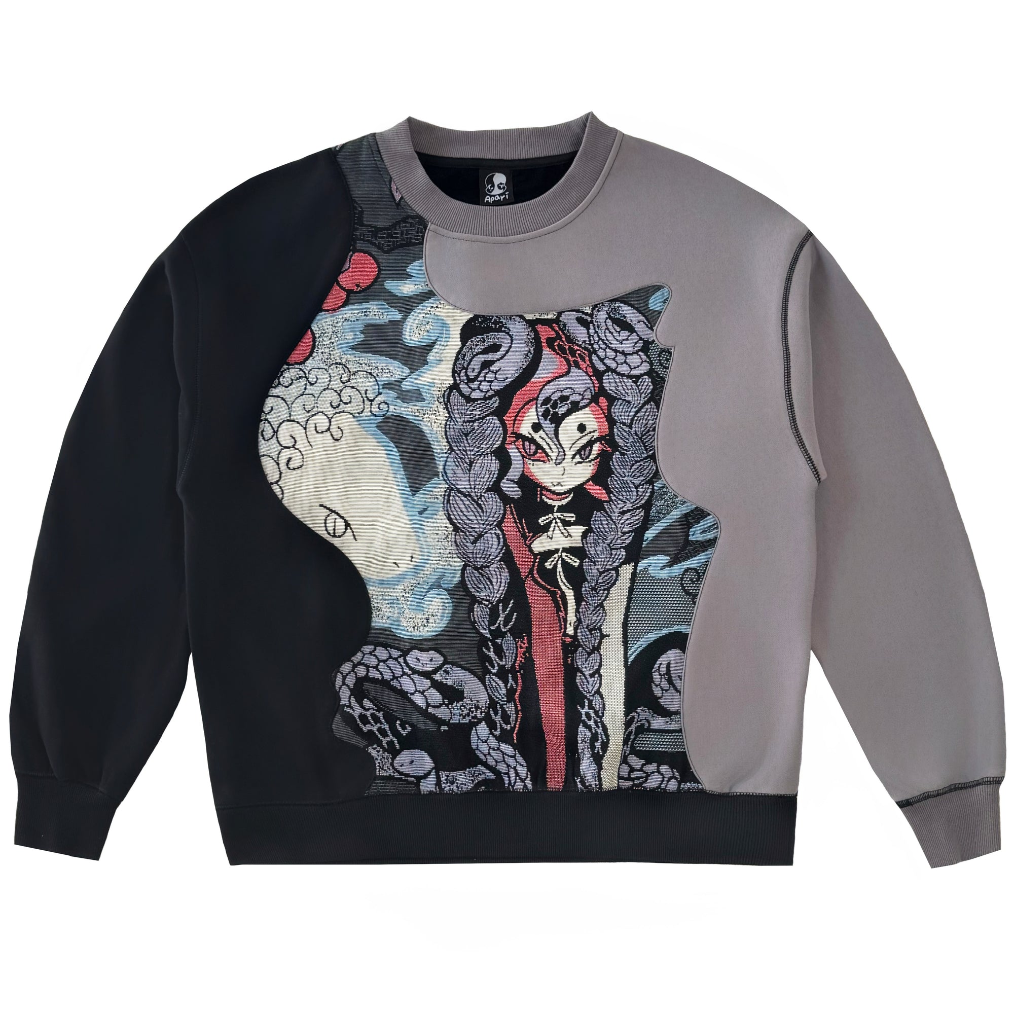 Year of the Snake Woven Black Sweater