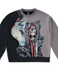 Year of the Snake Woven Black Sweater