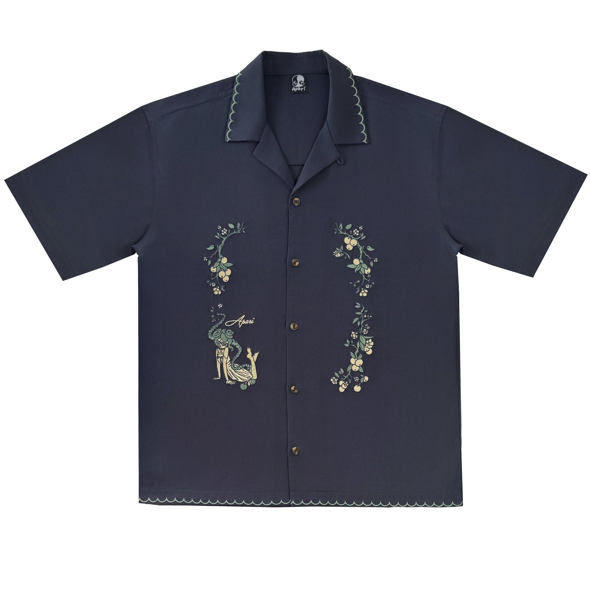 Year of the Snake Button Down Navy
