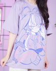 Michi Portrait T-Shirt Lavender