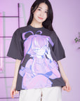 Michi Portrait T-Shirt Charcoal
