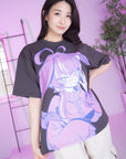 Michi Portrait T-Shirt Charcoal