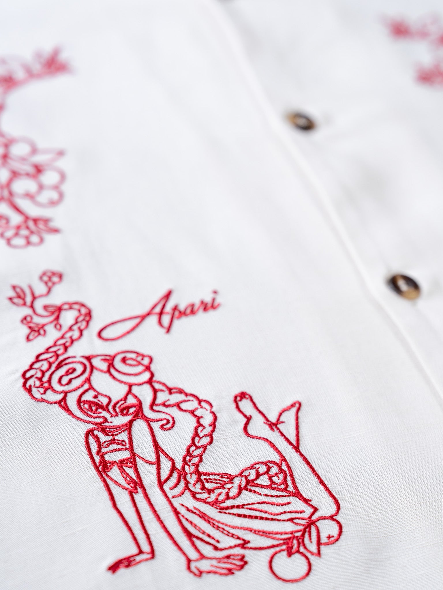 Year of the Snake Button Down Cream