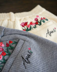 Ribbed Flora Pants Cream