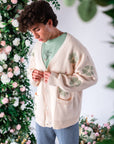 Flower Knit Cardigan