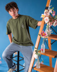 Window Girl T-Shirt Forest