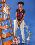 Ribbed Flora Pants Cream