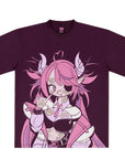 Bat Baddie Portrait Maroon
