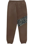 Woven Floral Sweatpant Brown