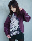 Ironmouse Woven Royal Plum Sweater