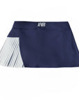 Apari Split Pleated Skirt Navy