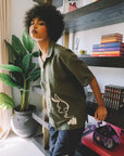 Bunny Wisp Button Down Green