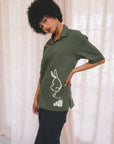 Bunny Wisp Button Down Green
