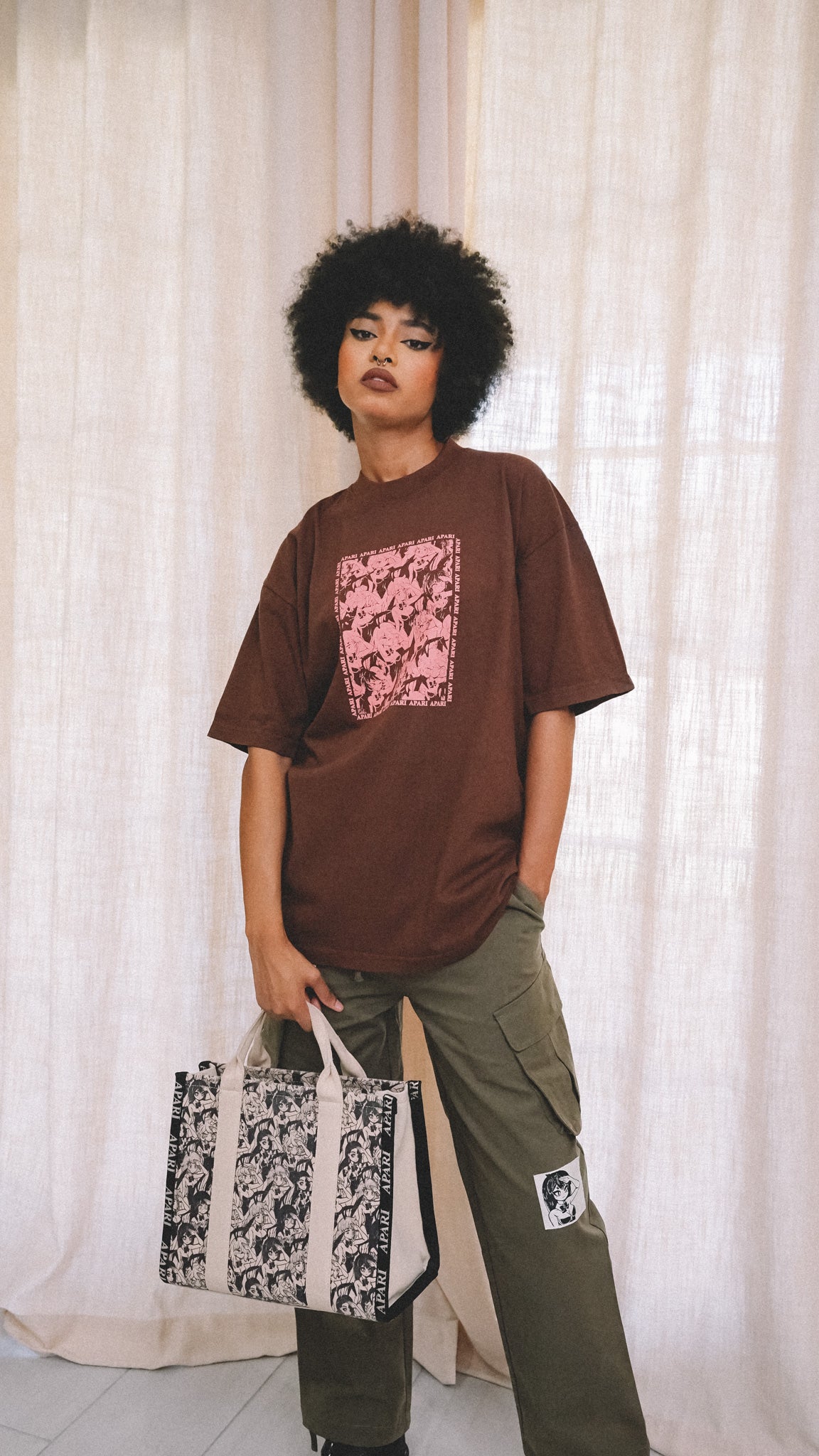 Bunny Army Shirt Brown