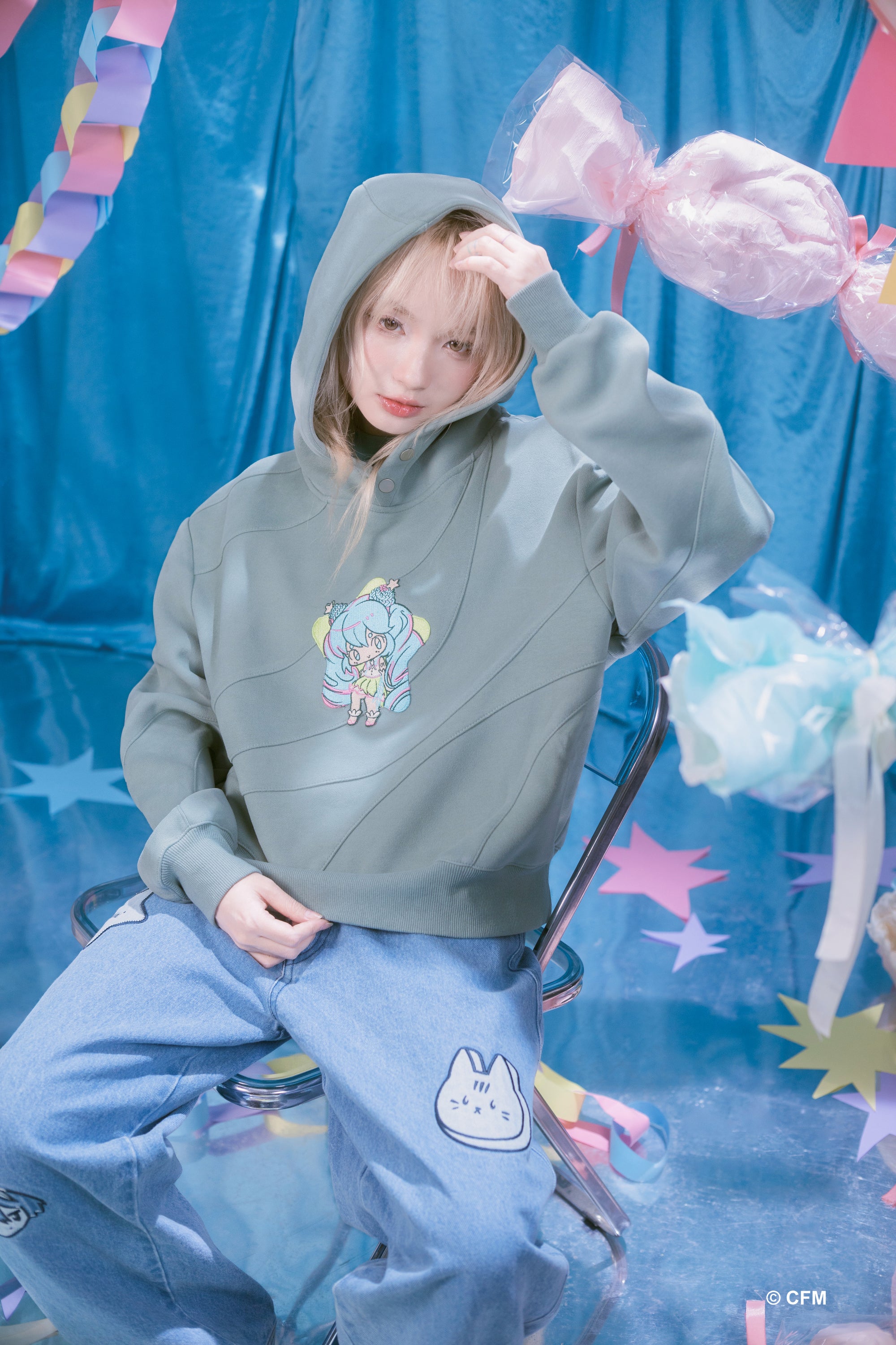 MIKU EXPO Candy Swirl Hoodie