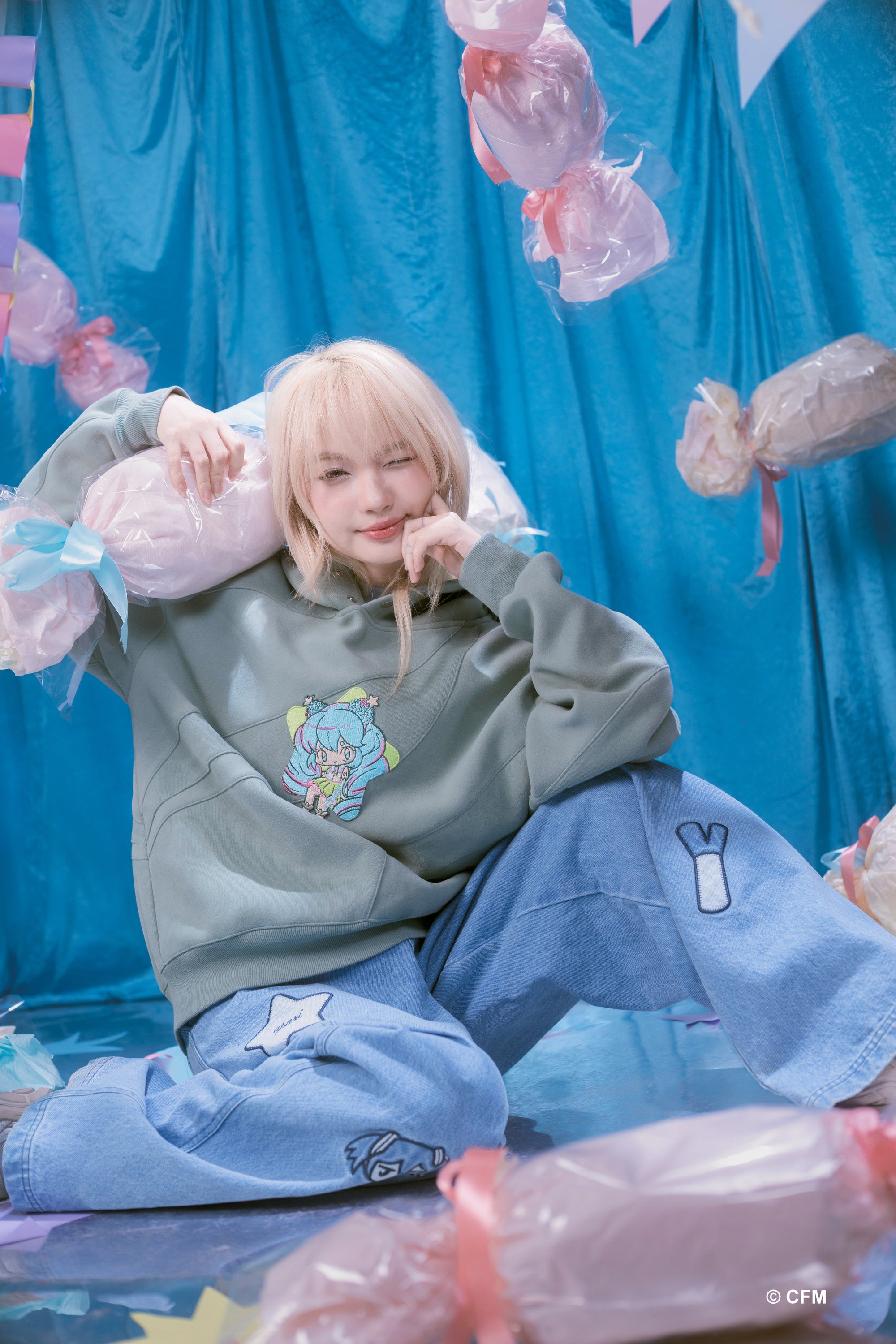 MIKU EXPO Candy Swirl Hoodie