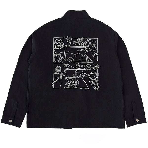 Spilled Ink Noragi Jacket Black – Apari
