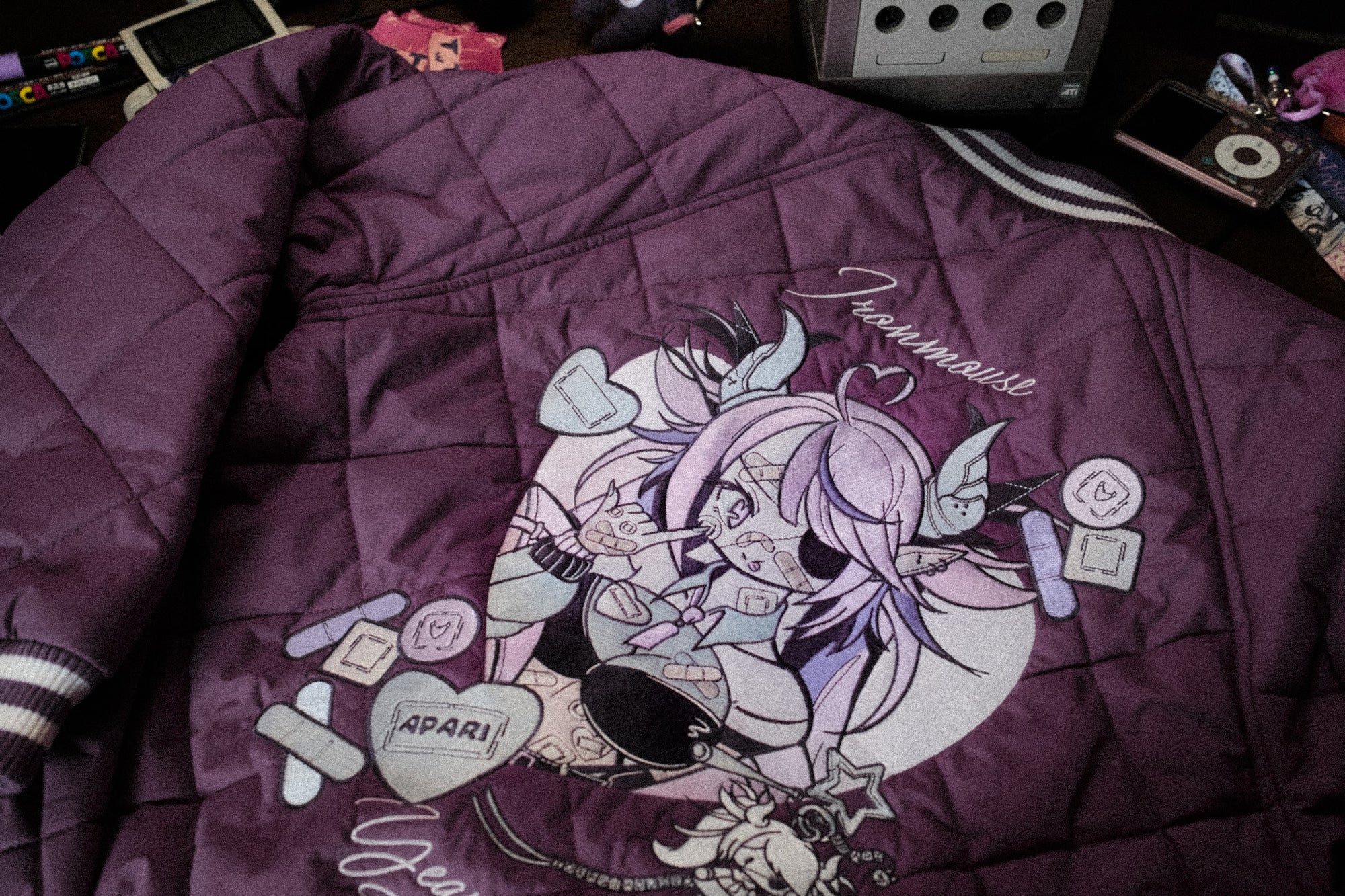 Bat Baddie Quilted Bomber