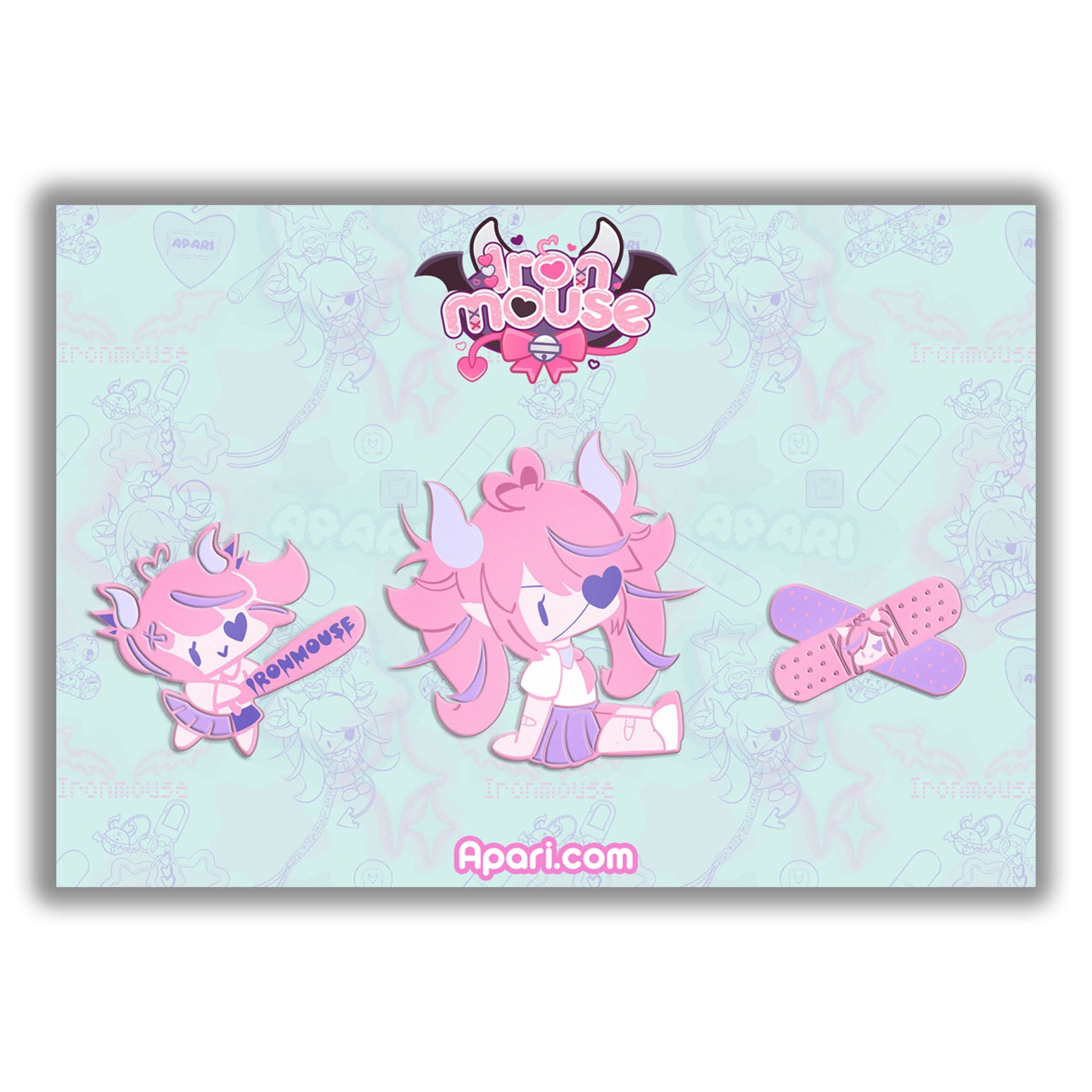 Baddie Mouse Enamel Pin Set