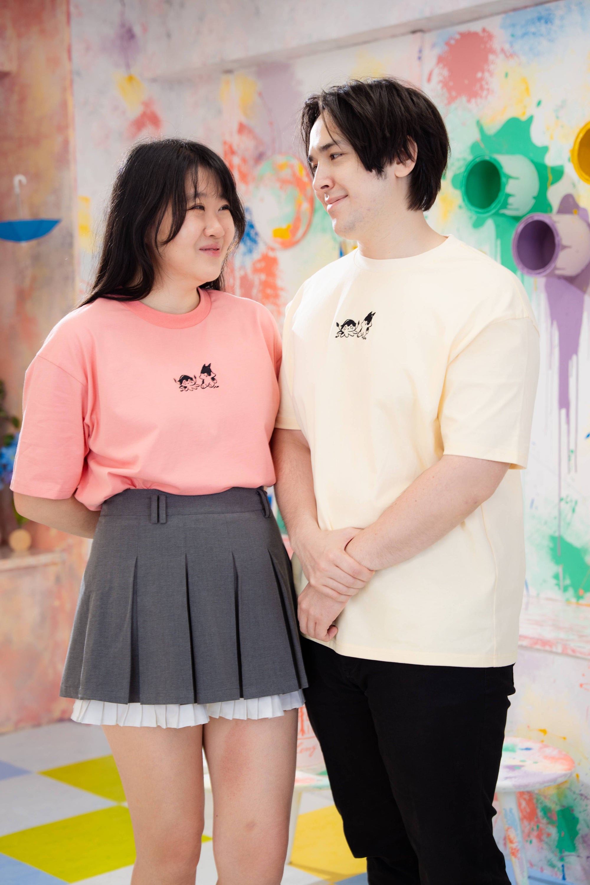 Spilled Ink T-Shirt Cream