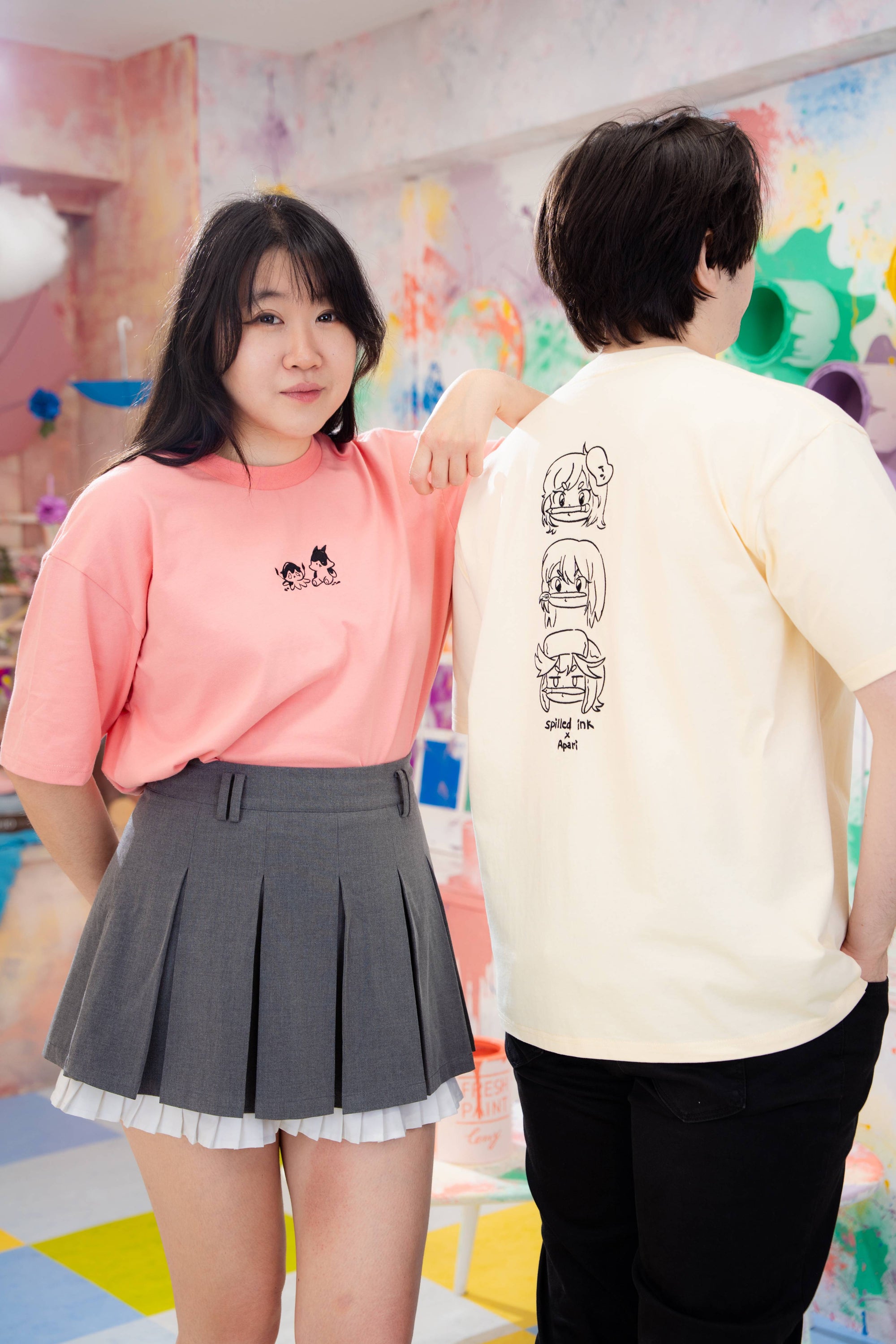 Spilled Ink T-Shirt Red