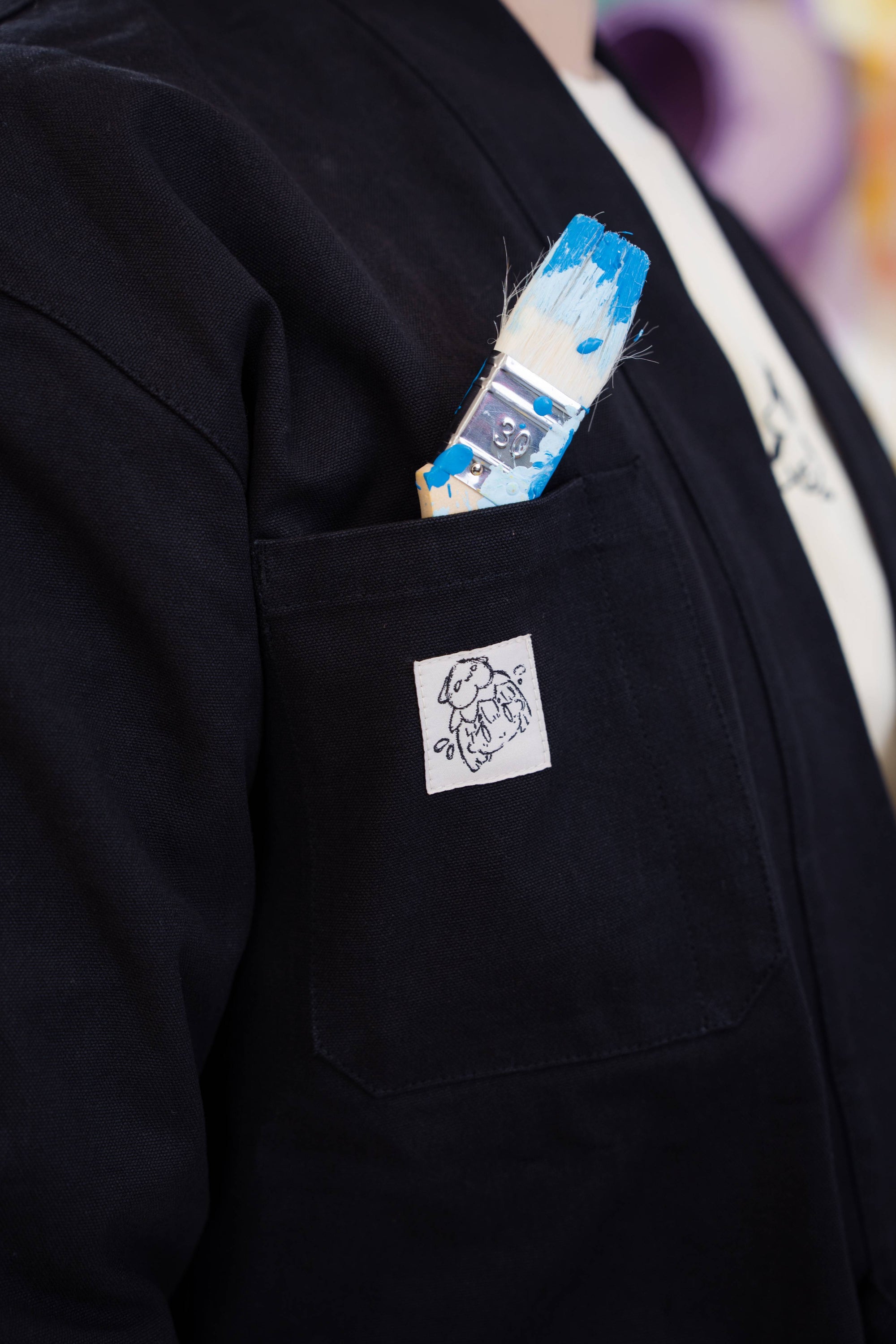 Spilled Ink Noragi Jacket Black