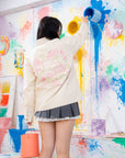 Spilled Ink Noragi Jacket Cream