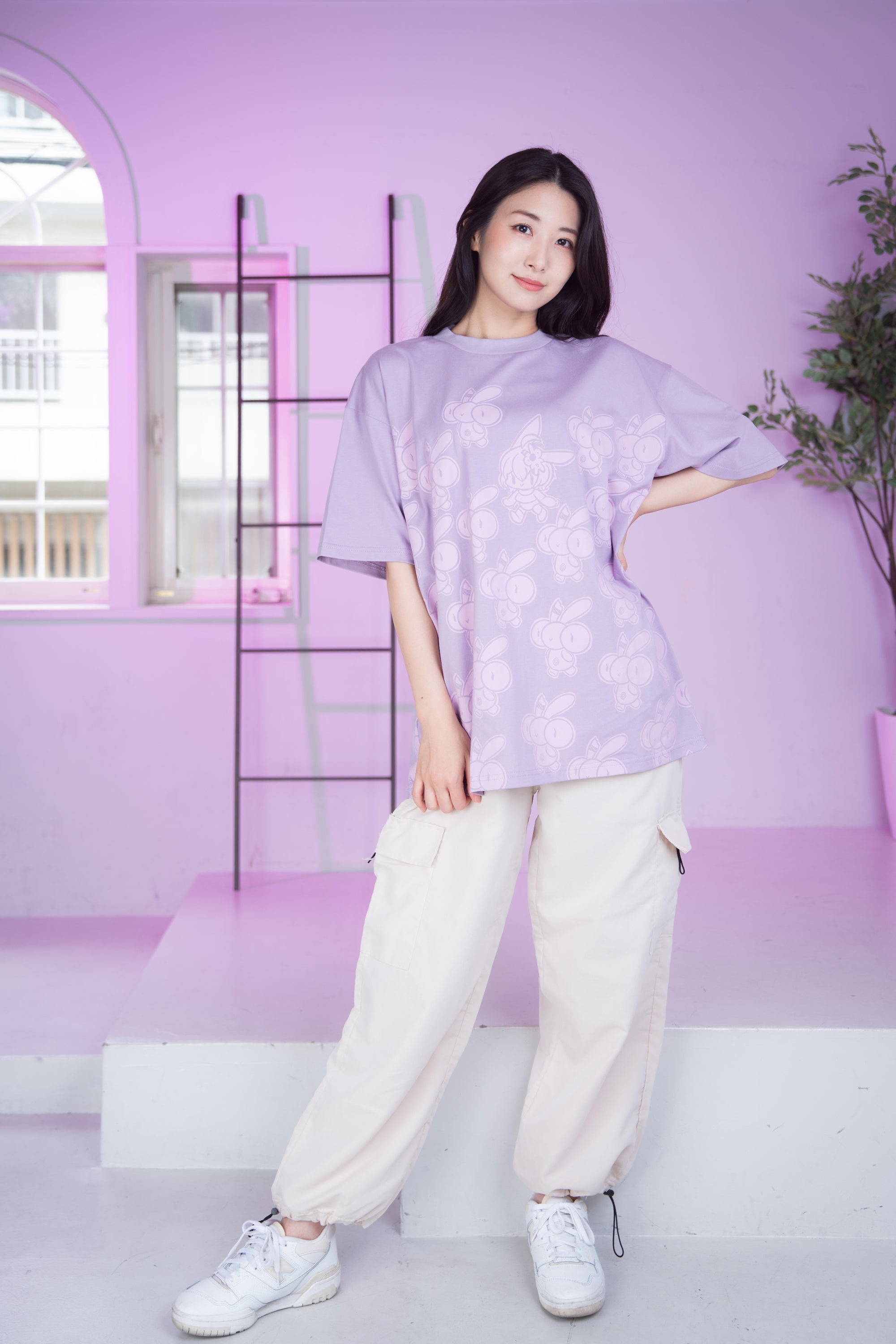 Michi Rise Up T-Shirt Lavender