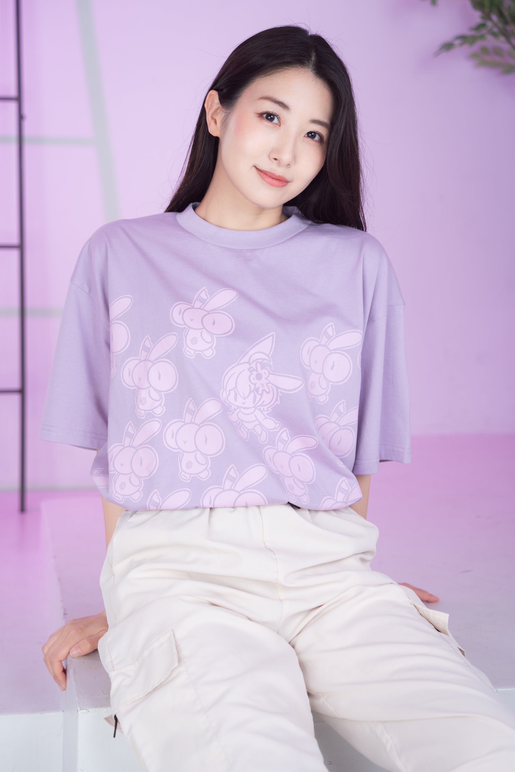 Michi Rise Up T-Shirt Lavender
