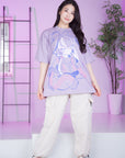 Michi Portrait T-Shirt Lavender