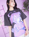 Michi Portrait T-Shirt Charcoal