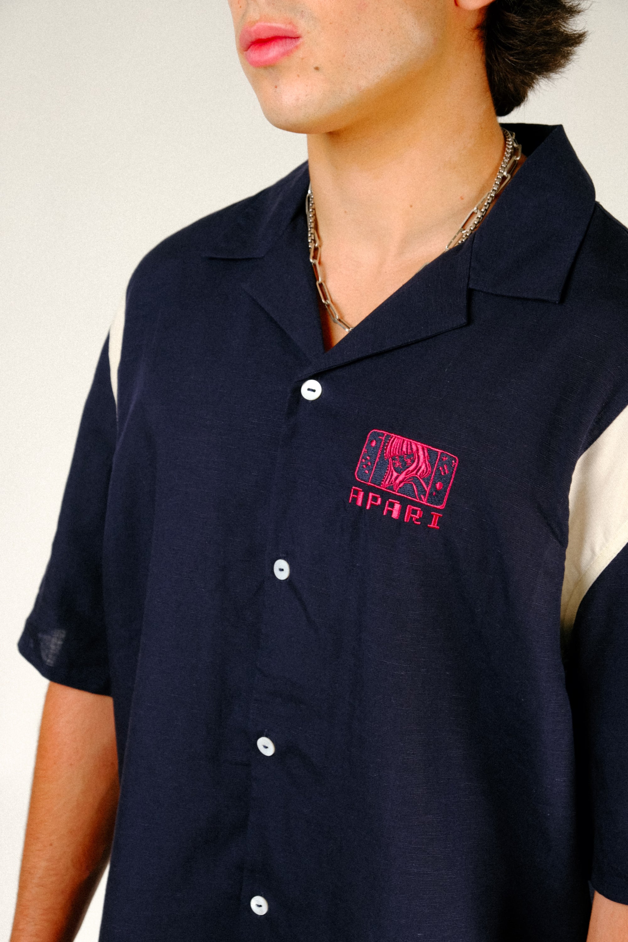 Gamer Button Down Navy
