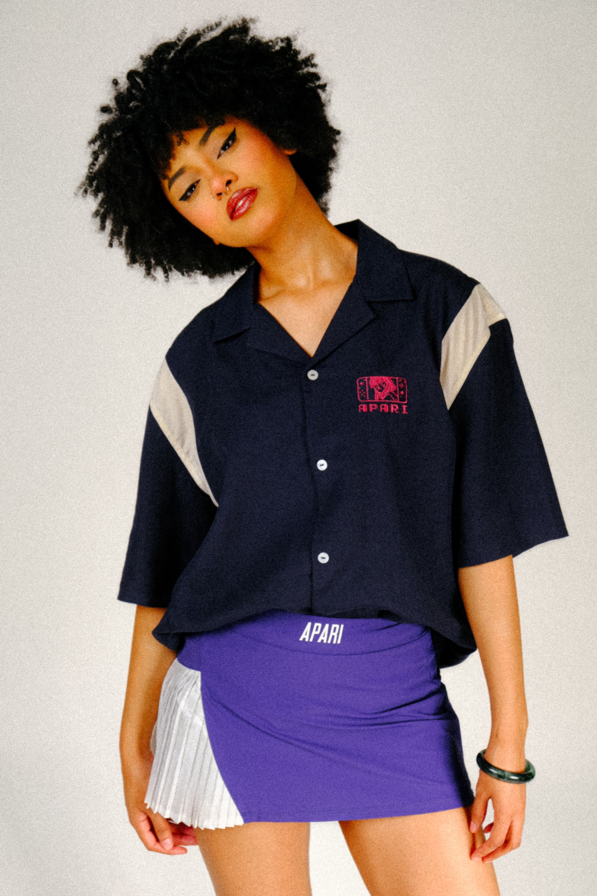 Gamer Button Down Navy
