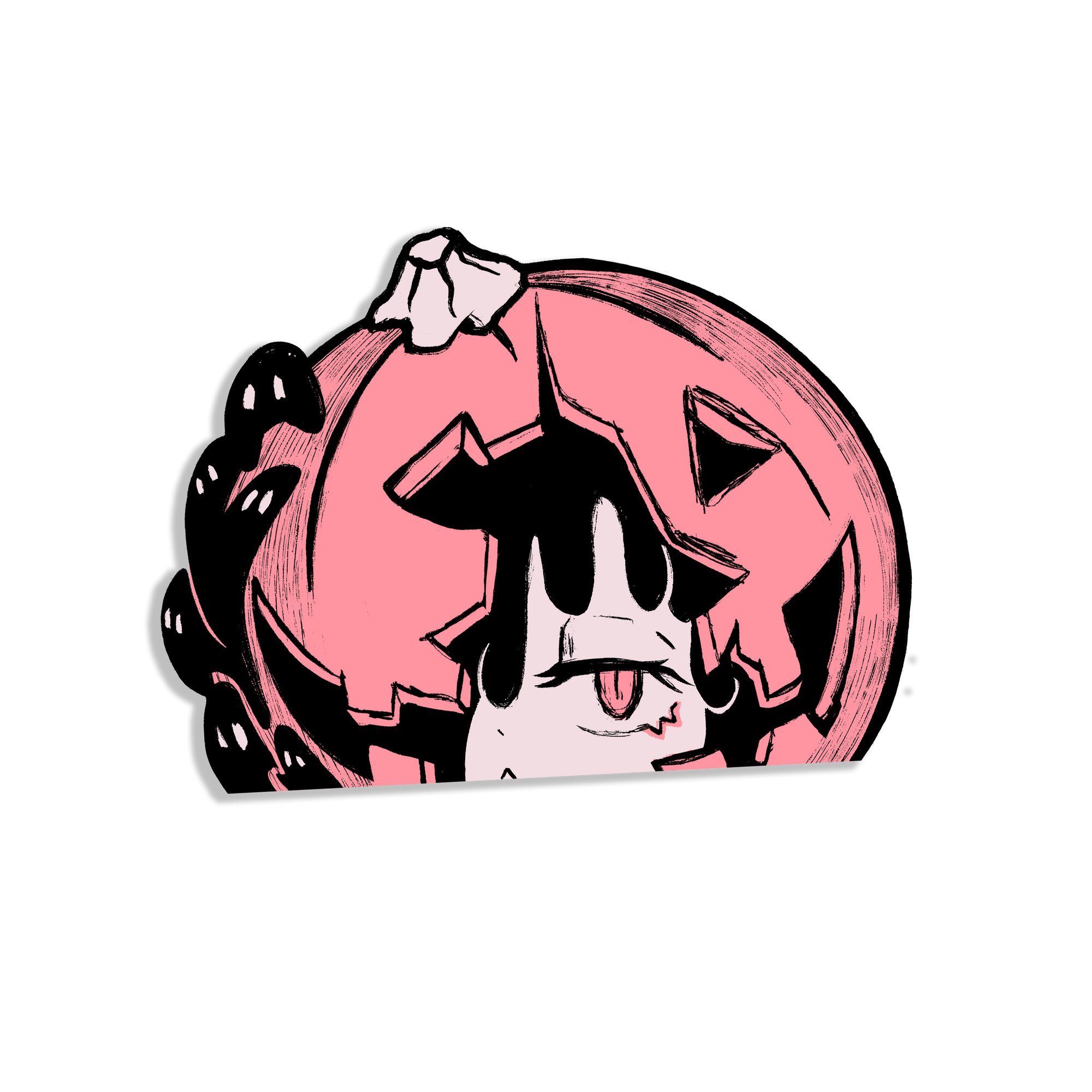 Peeking Pumpkin