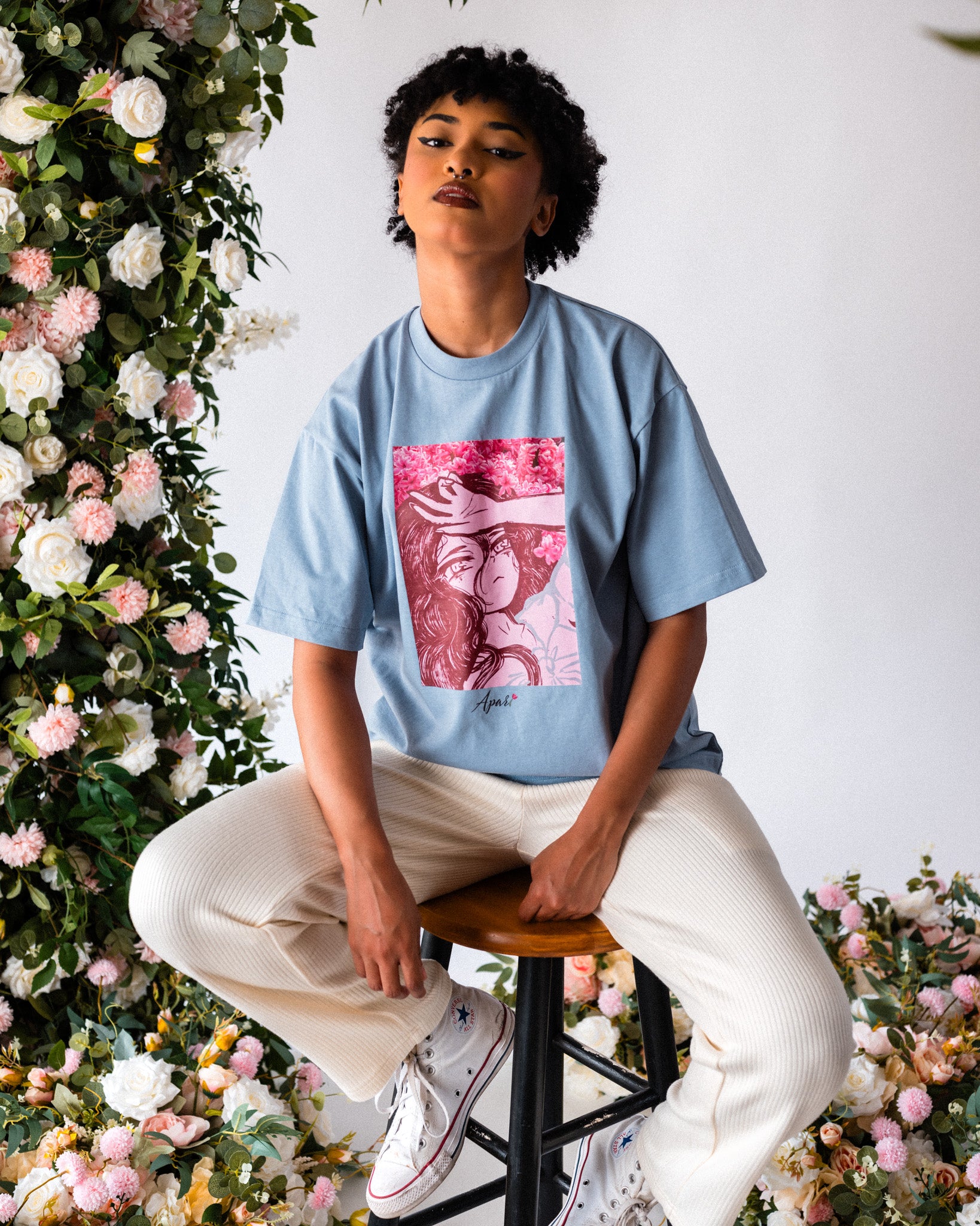 Ribbed Flora Pants Cream