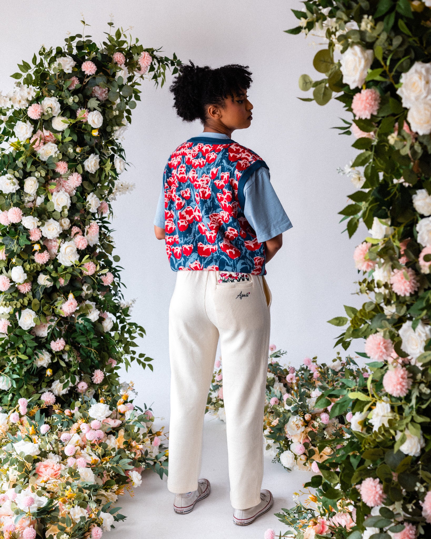 Ribbed Flora Pants Cream