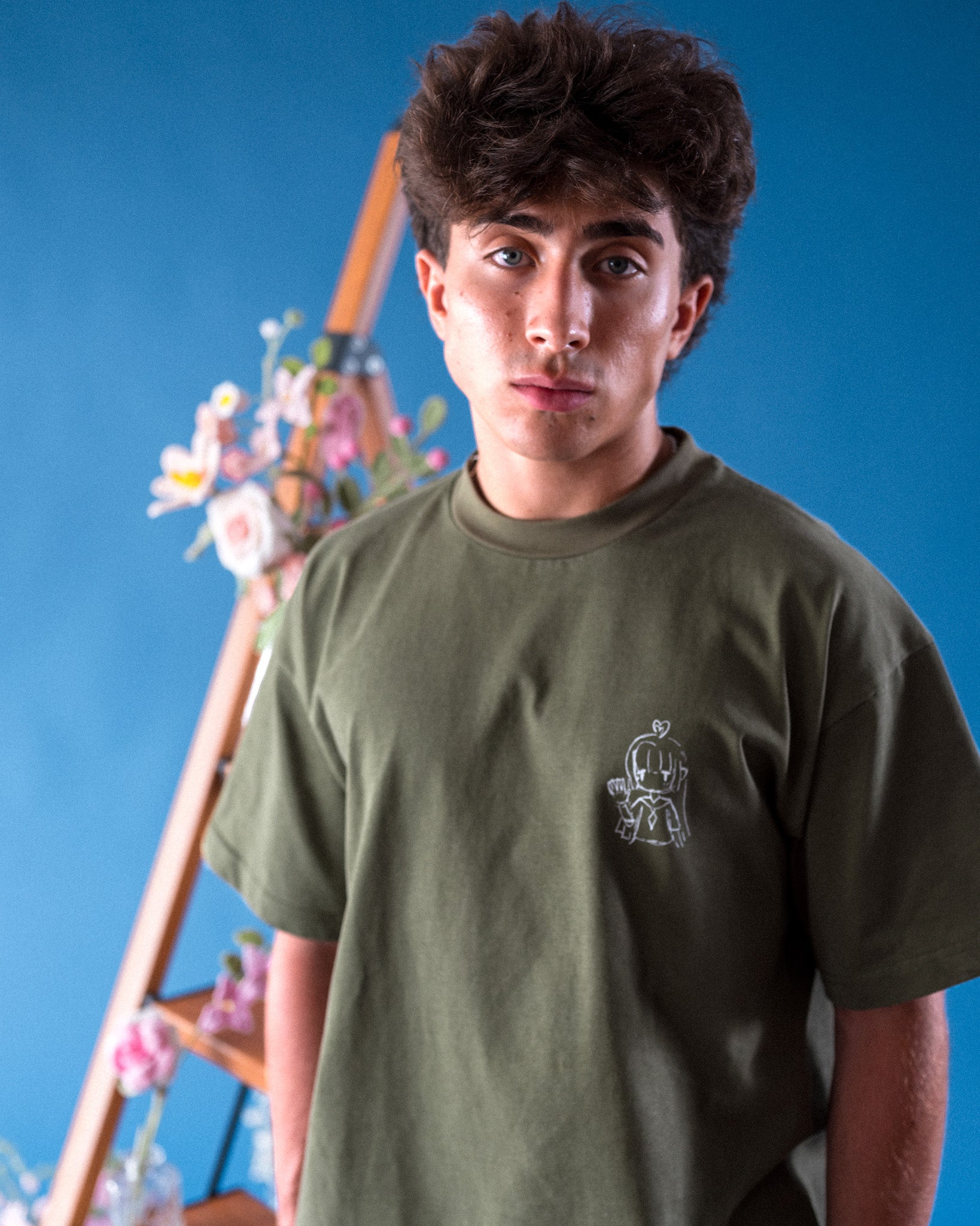 Window Girl T-Shirt Forest