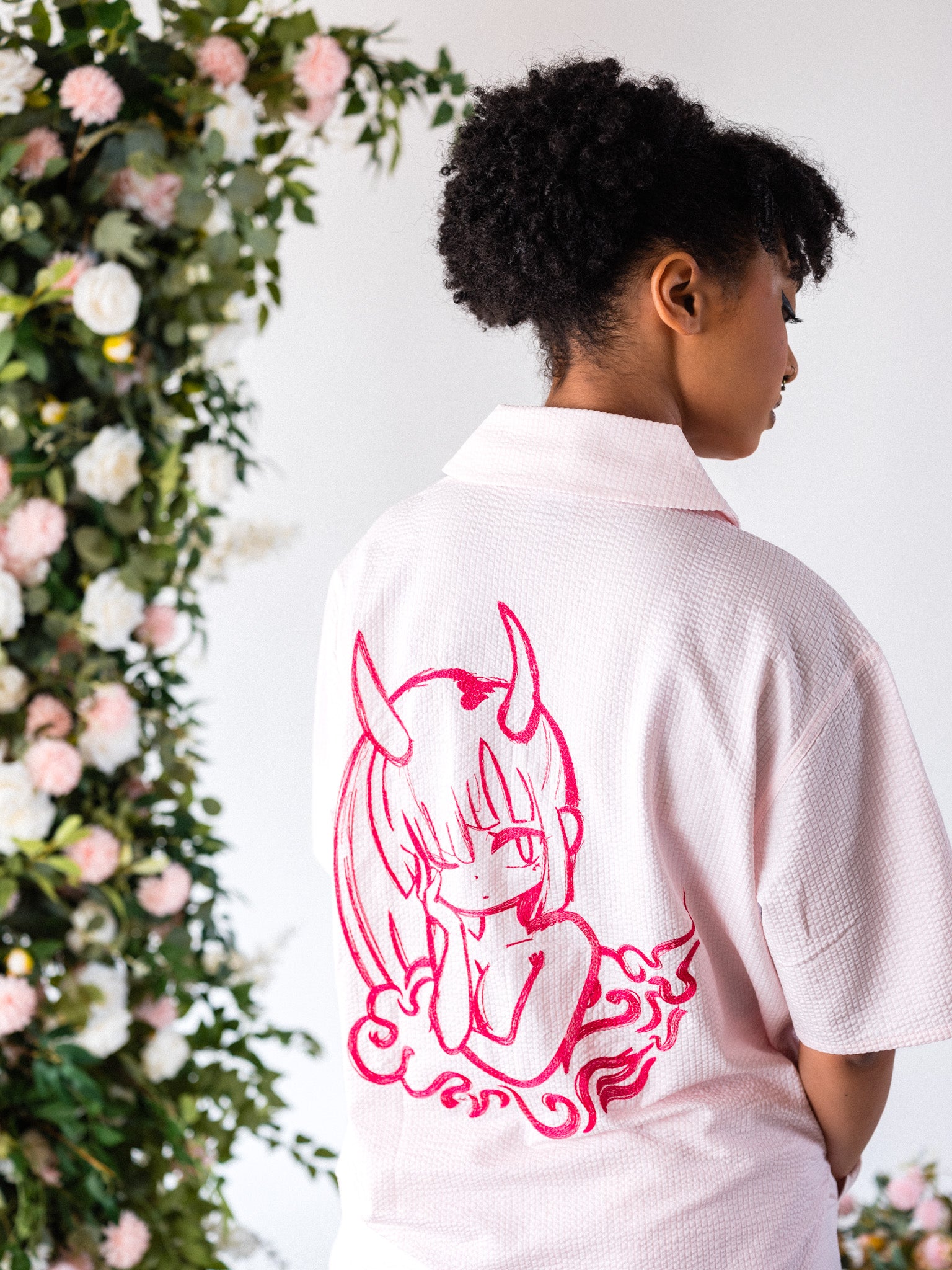 Oni Button Down Pink