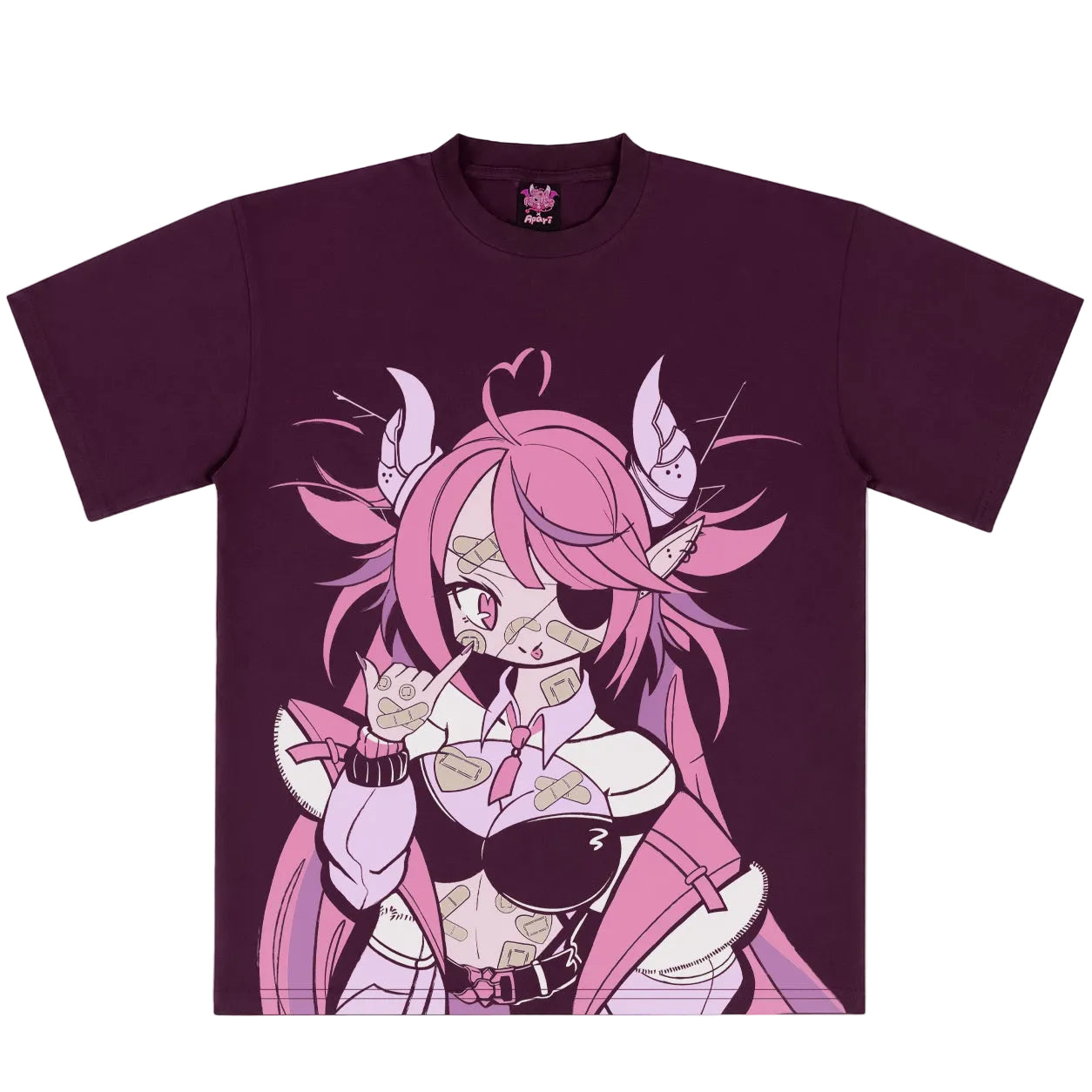 Bat Baddie Portrait Maroon