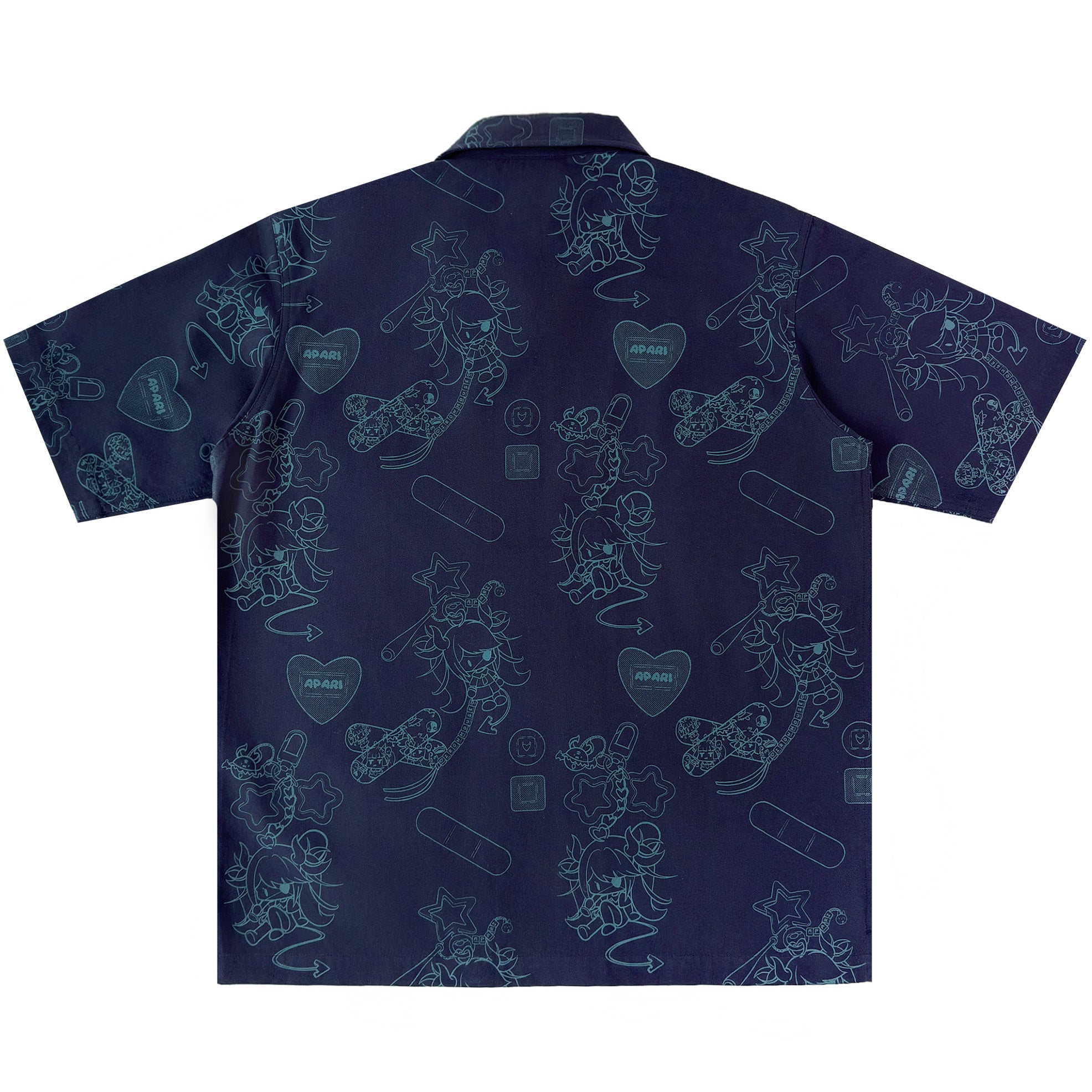 IM Charm Zip Work Shirt Navy