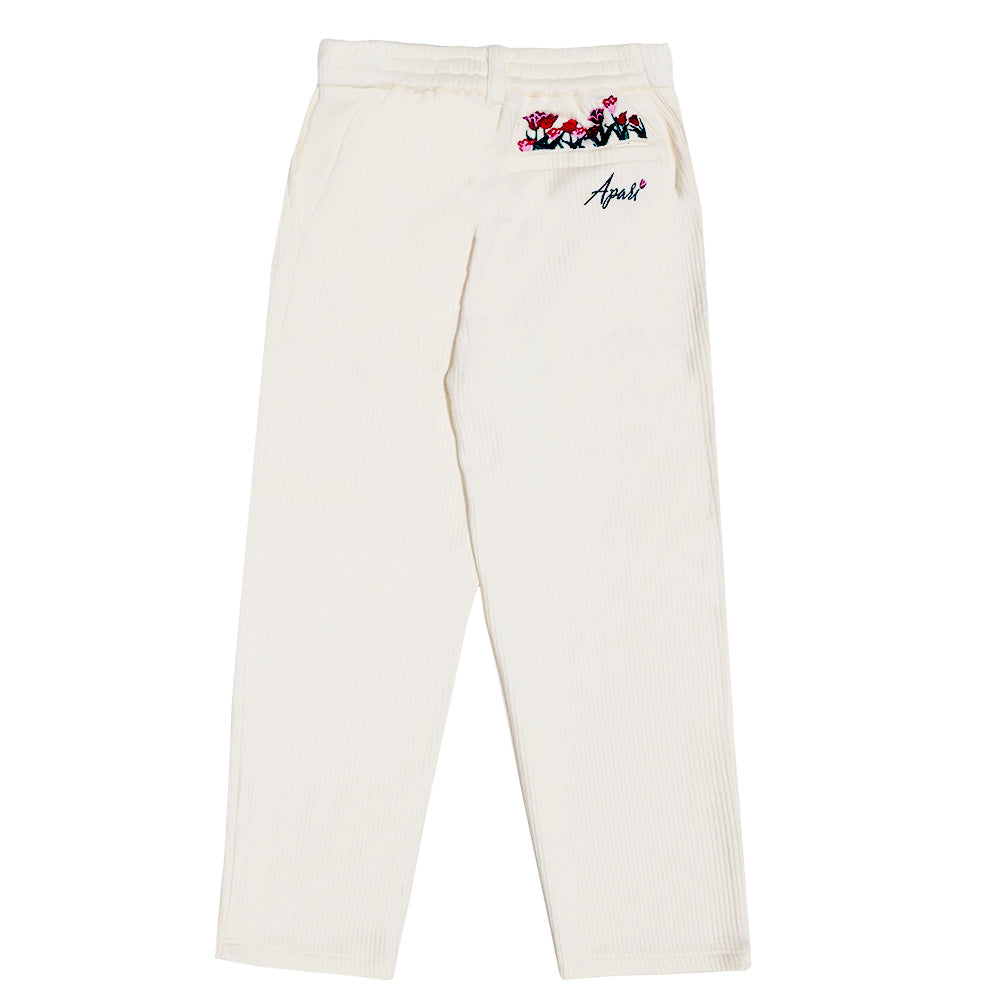Ribbed Flora Pants Cream