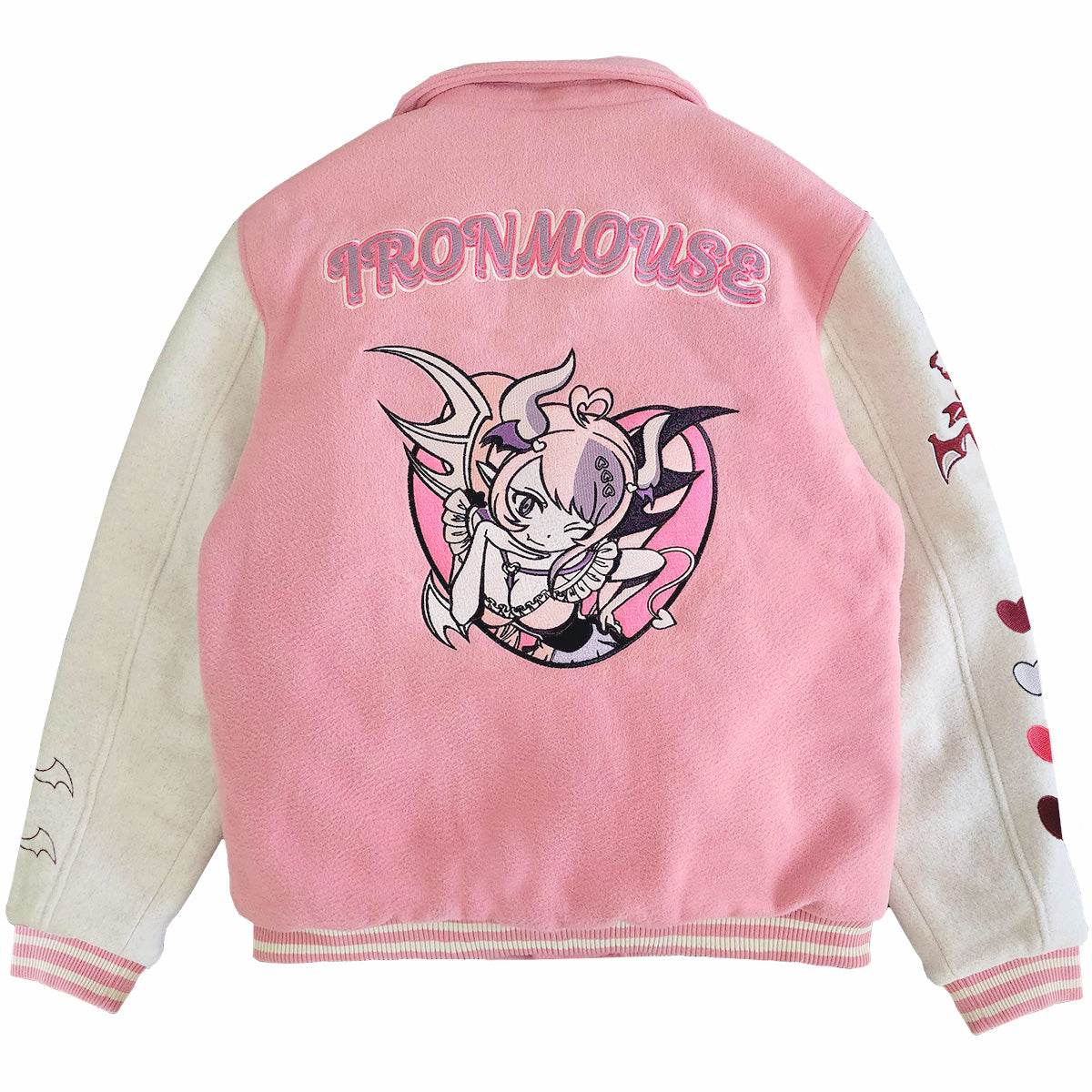 Ironmouse Varsity Jacket Pink