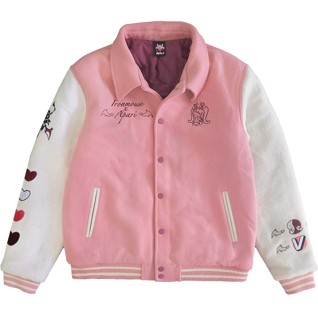 Ironmouse Varsity Jacket Pink