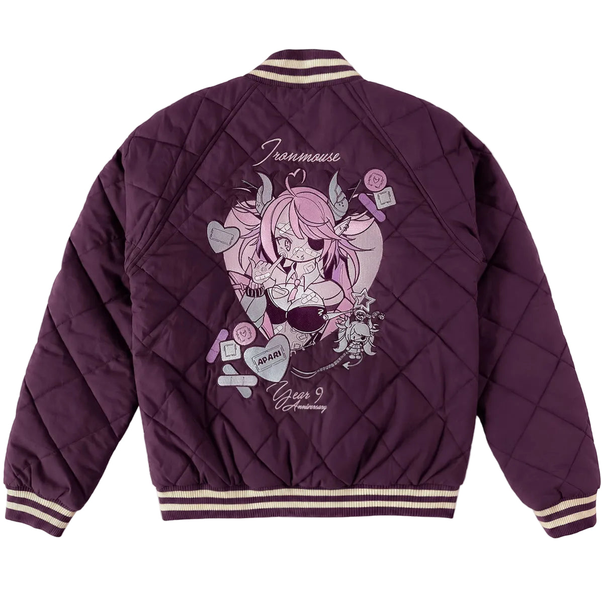 Bat Baddie Quilted Bomber